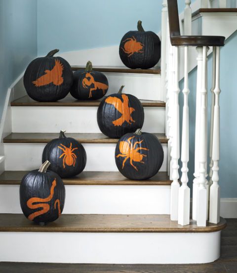 10 gợi ý trang trí tiệc Halloween độc đáo từ bí đỏ 51 trang tri tiec halloween