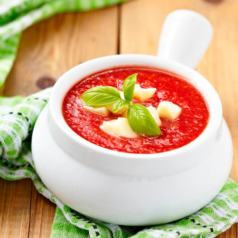 Cháo cà chua thịt gà