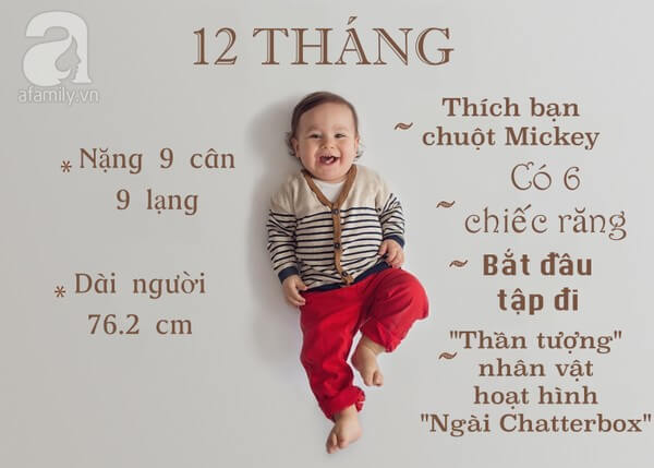 12 bức ảnh cực yêu ghi lại cột mốc trong năm đầu đời của bé 27