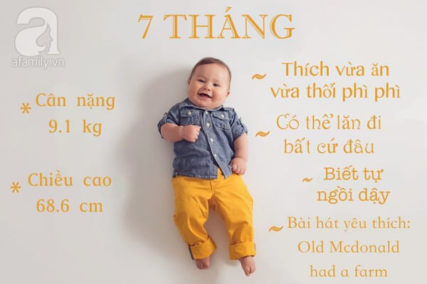 12 bức ảnh cực yêu ghi lại cột mốc trong năm đầu đời của bé 22