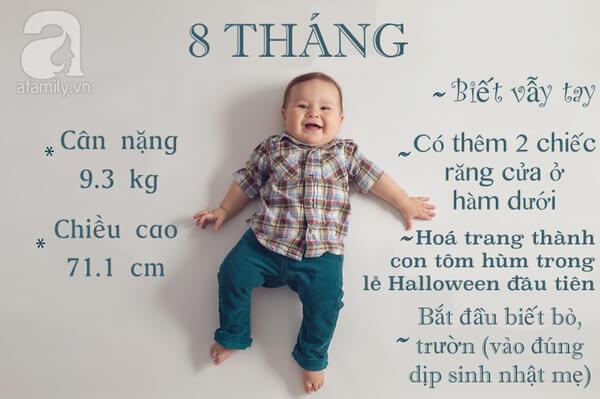 12 bức ảnh cực yêu ghi lại cột mốc trong năm đầu đời của bé 23