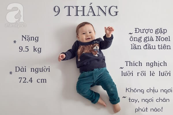 12 bức ảnh cực yêu ghi lại cột mốc trong năm đầu đời của bé 24