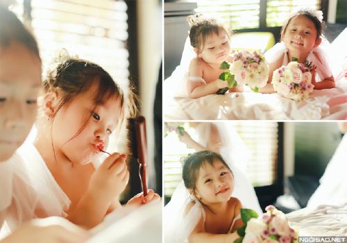 2 phù dâu nhí đẹp như thiên thần