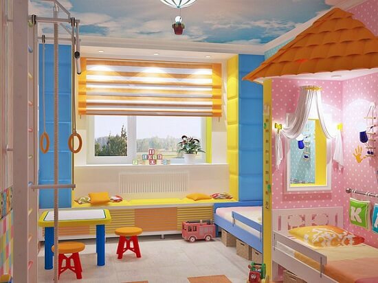 20 cách trang trí phòng ngủ cực đẹp cho hoàng tử tí hon và công chúa nhỏ ở chung phòng 55 20 cách trang trí phòng ngủ cực đẹp cho hoàng tử tí hon và công chúa nhỏ ở chung phòng 27