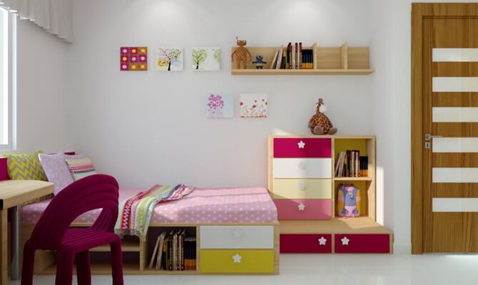 20 mẫu phòng ngủ dành cho bé gái "xinh ơi là xinh" vừa dễ bài trí vừa hợp túi tiền của các mẹ 29