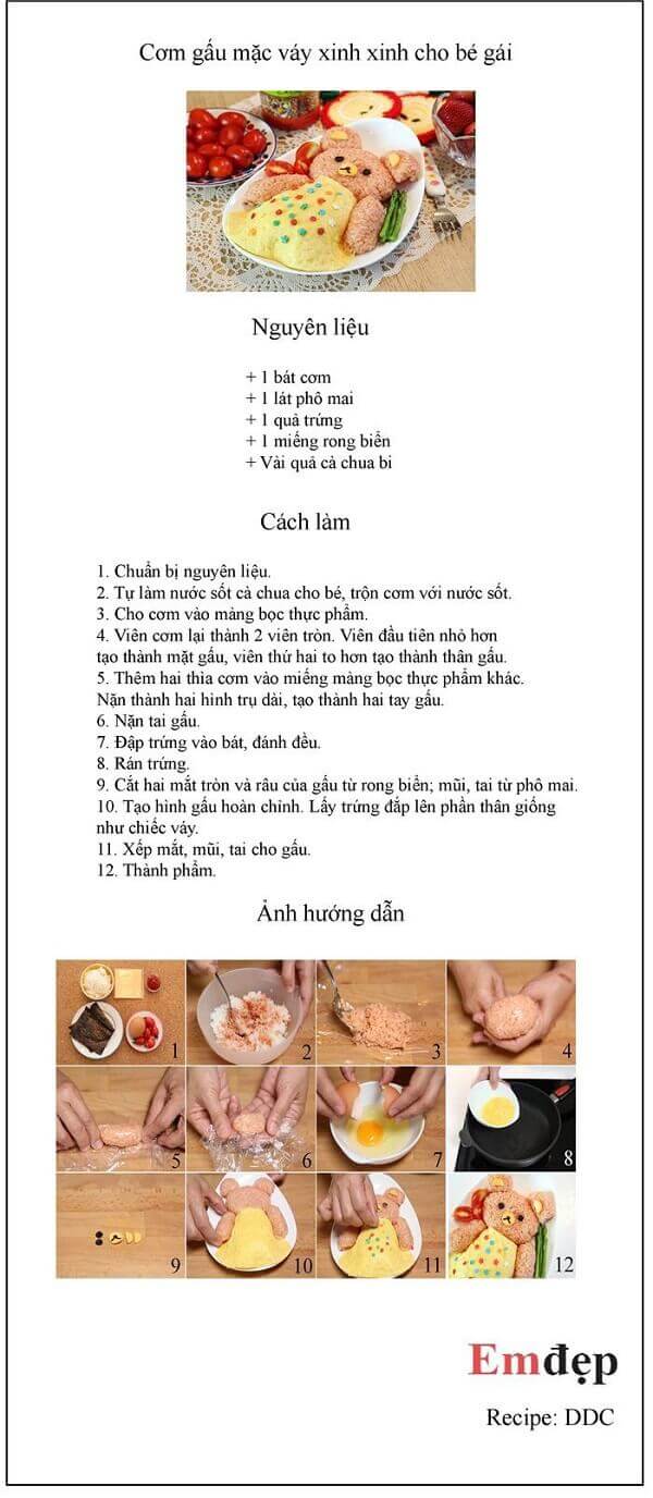 3 công thức nấu và trình bày cơm bento siêu hấp dẫn cho bé lười ăn 36 cơm bento1