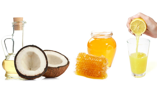 Mật ong + dầu dừa