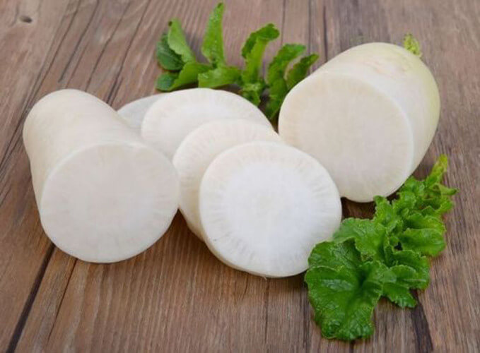 6 món rau giúp mẹ rút ngắn con đường chinh phục vòng eo thon 43 Củ cải trắng luộc