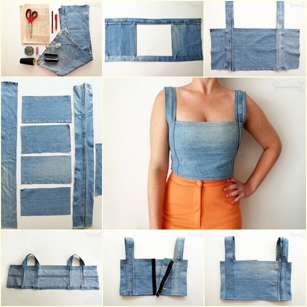 Biến chiếc quần jeans cũ thành những kiểu quần áo mới cực "chất" 40 Biến chiếc quần jeans cũ thành những kiểu quần áo mới cực "chất" 12