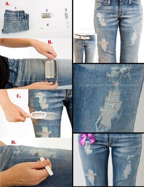 Biến chiếc quần jeans cũ thành những kiểu quần áo mới cực "chất" 41 Biến chiếc quần jeans cũ thành những kiểu quần áo mới cực "chất" 13