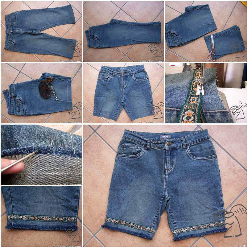 Biến chiếc quần jeans cũ thành những kiểu quần áo mới cực "chất" 44 Biến chiếc quần jeans cũ thành những kiểu quần áo mới cực "chất" 16