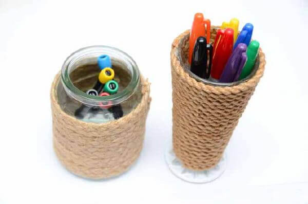 Biến dây thừng, dây đai thành lọ cắm bút trong nháy mắt 30