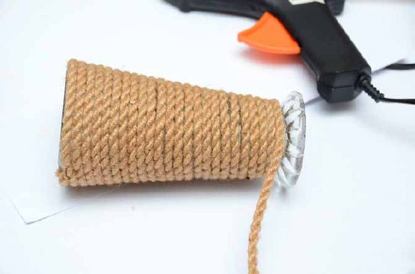 Biến dây thừng, dây đai thành lọ cắm bút trong nháy mắt 21