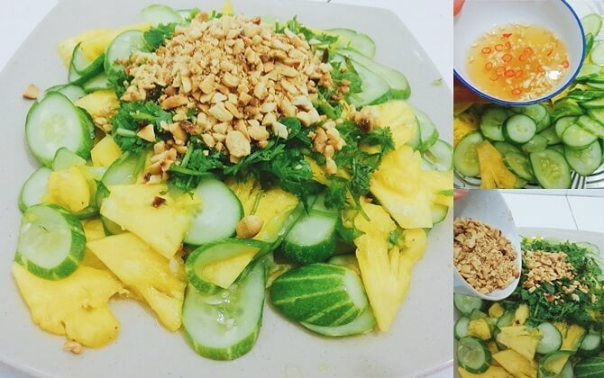 nộm dứa