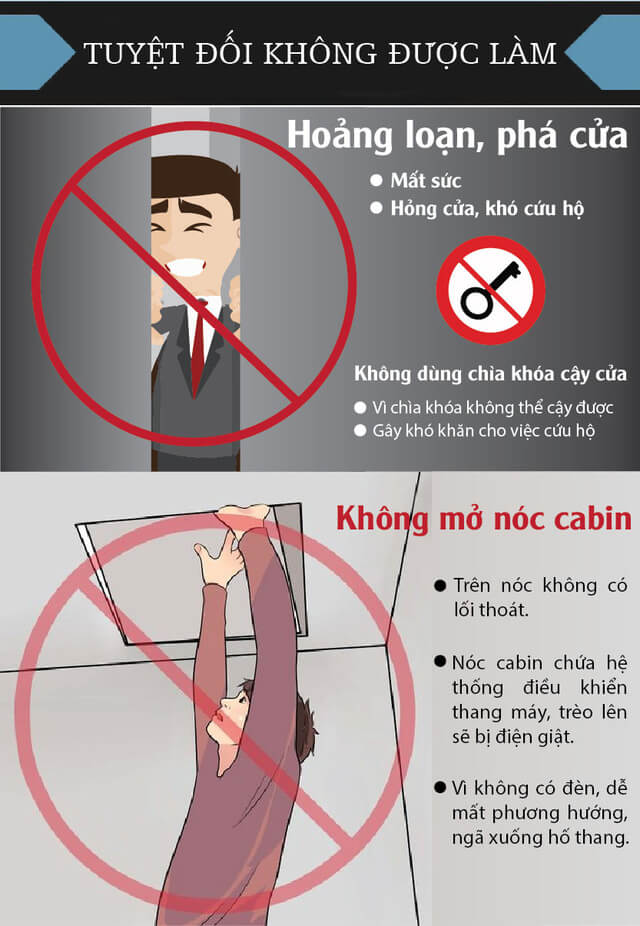 Cách thoát hiểm khi bị mắc kẹt trong thang máy 41 Cách thoát hiểm khi bị mắc kẹt trong thang máy 13