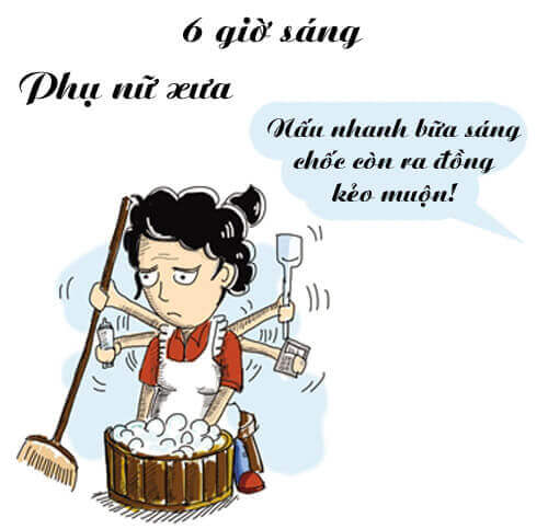 Chết cười với sự khác nhau giữa phụ nữ xưa và nay 24
