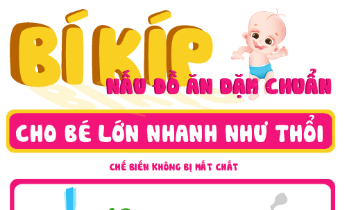 Công thức nấu đồ ăn dặm chuẩn, mẹ nào cũng cần biết 14