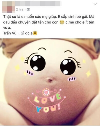 Cười ra nước mắt khi nhờ cộng đồng mạng đặt tên con 22