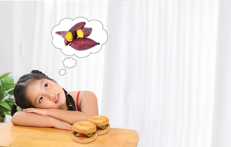 Đậu xanh, khoai lang và dinh dưỡng của trẻ 33 An kieu con nha ngheo