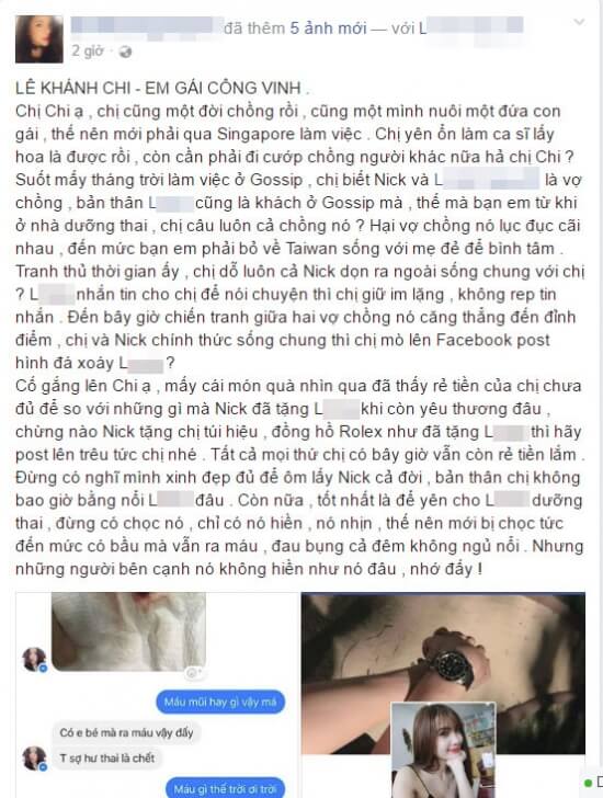 Em gái Công Vinh bị tố trắng trợn giật chồng người khác 14