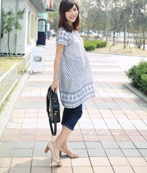 Gợi ý " mặc đẹp con khoẻ " miễn chê cho mẹ bầu 137 bau