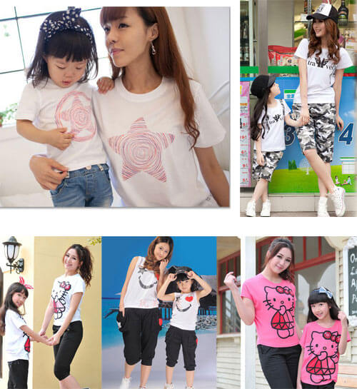 Gợi ý style xuống phố sành điệu cho mẹ và bé ngày hè 55 ao-thun