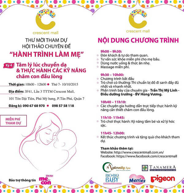 Hội thảo: “Tâm lý lúc chuyển dạ & thực hành kỹ năng chăm con đầu lòng” 6