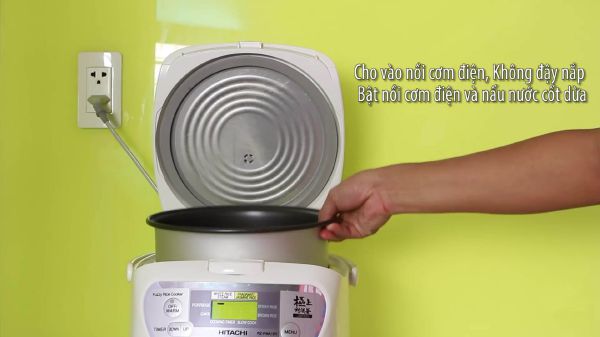 Hướng dẫn cách làm dầu dừa bằng nồi cơm điện 52 cách làm dầu dừa đơn giản bằng nồi cơm điện7