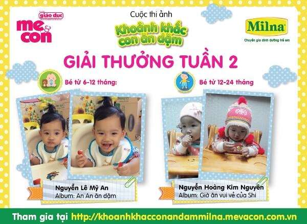 Kết quả tuần 2 "Khoảnh khắc con ăn dặm" 42 Kết quả tuần 2 "Khoảnh khắc con ăn dặm" 9