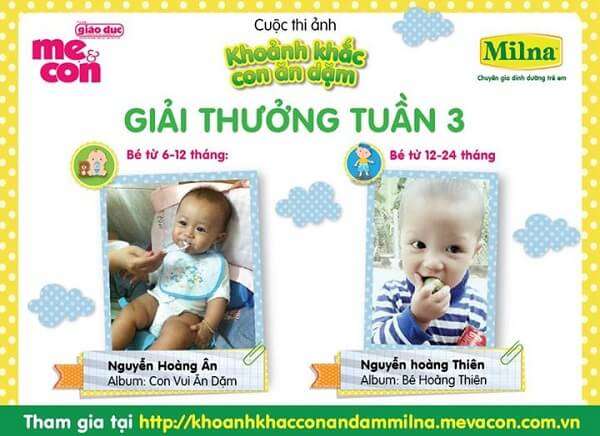 Kết quả tuần 3 "Khoảnh khắc con ăn dặm" 37 Kết quả tuần 3 "Khoảnh khắc con ăn dặm" 5