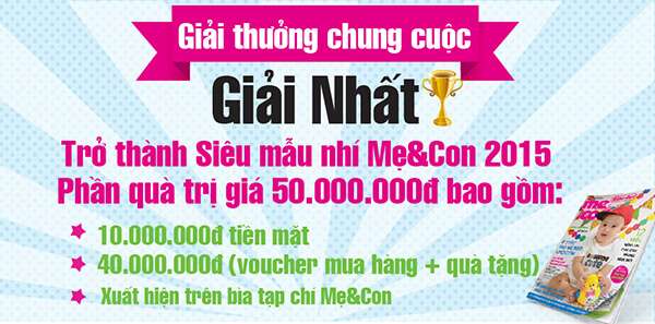 Khám phá giải thưởng đặc sắc của Siêu mẫu nhí Mẹ&Con 40 SMN