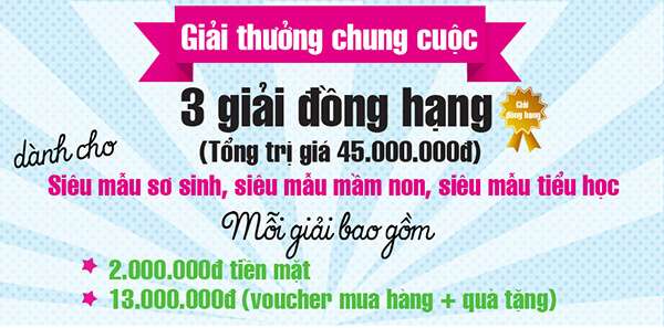 Khám phá giải thưởng đặc sắc của Siêu mẫu nhí Mẹ&Con 41 SMN