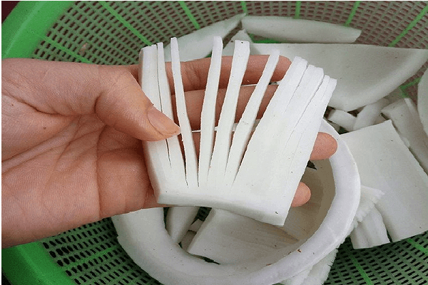 Mách mẹ cách làm món mứt dừa hoa cúc cực "hot" 12