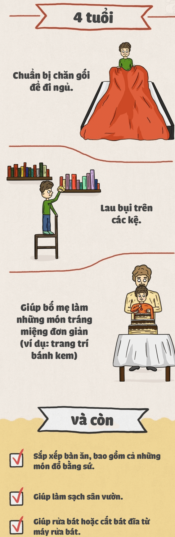 tập trẻ làm việc nhà