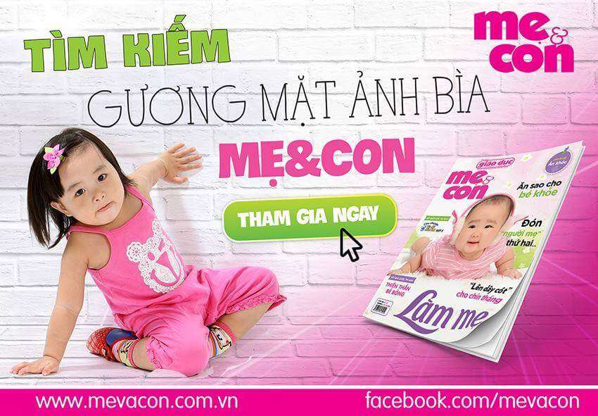 Mẹ&Con tìm kiếm gương mặt ảnh bìa 33 mẹ và con