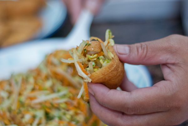 Mê ly món đậu hủ nhồi rau củ chiên giòn 56 đậu hũ nhồi rau củ