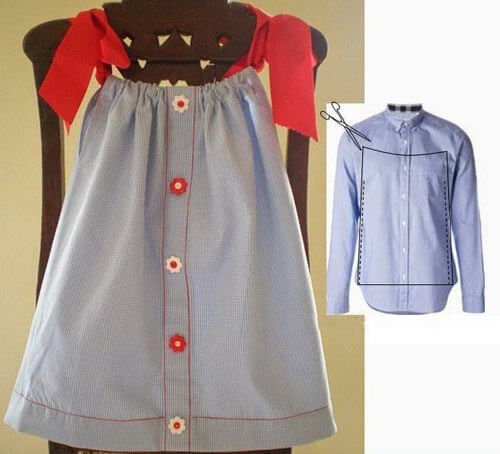 Mẹo "hô biến" đồ cũ của bố mẹ thành những bộ cánh sành điệu, xinh xắn cho bé 34