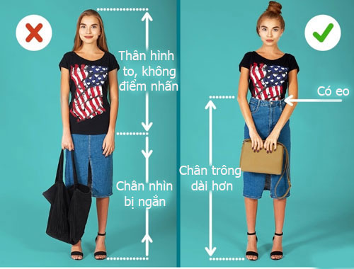 Mẹo phối đồ giúp mẹ "ăn gian" 10cm 11