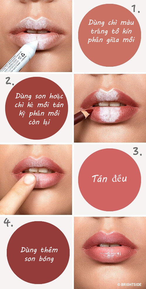 Mẹo tô điểm đôi môi quyến rũ như phụ nữ phương Tây 10