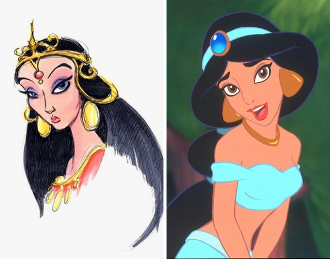 Ngắm 15 nhân vật Disney khác xa so với phiên bản phác thảo 58 phim hoat hinh disney