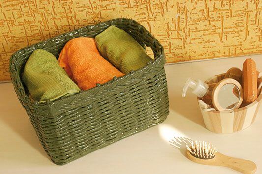 Nhà cửa gọn gàng nhờ giỏ đựng phong cách từ giấy báo cũ 115