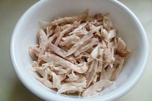 Nui gà xé và rau củ 41 nui gà xé rau củ