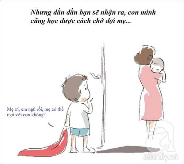 Rơi nước mắt vì bài thơ con gửi mẹ mới sinh em bé 33 Mẹ hai con