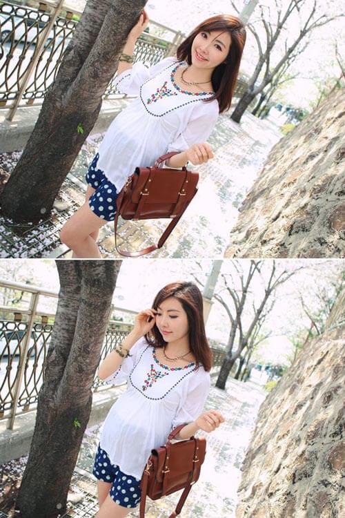 Style đẹp cho bầu trong mùa hè nóng bức 54 ao-quan