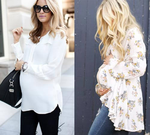 Style đẹp cho bầu trong mùa hè nóng bức 57 so-mi