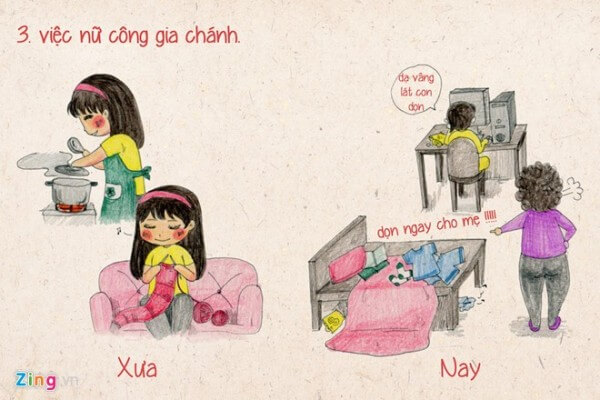 Sự khác biệt của con gái xưa và nay 40 Sự khác biệt của con gái xưa và nay 12