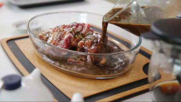 Sườn nướng sốt cà phê cho ông xã lai rai cuối tuần 41 suon nuong