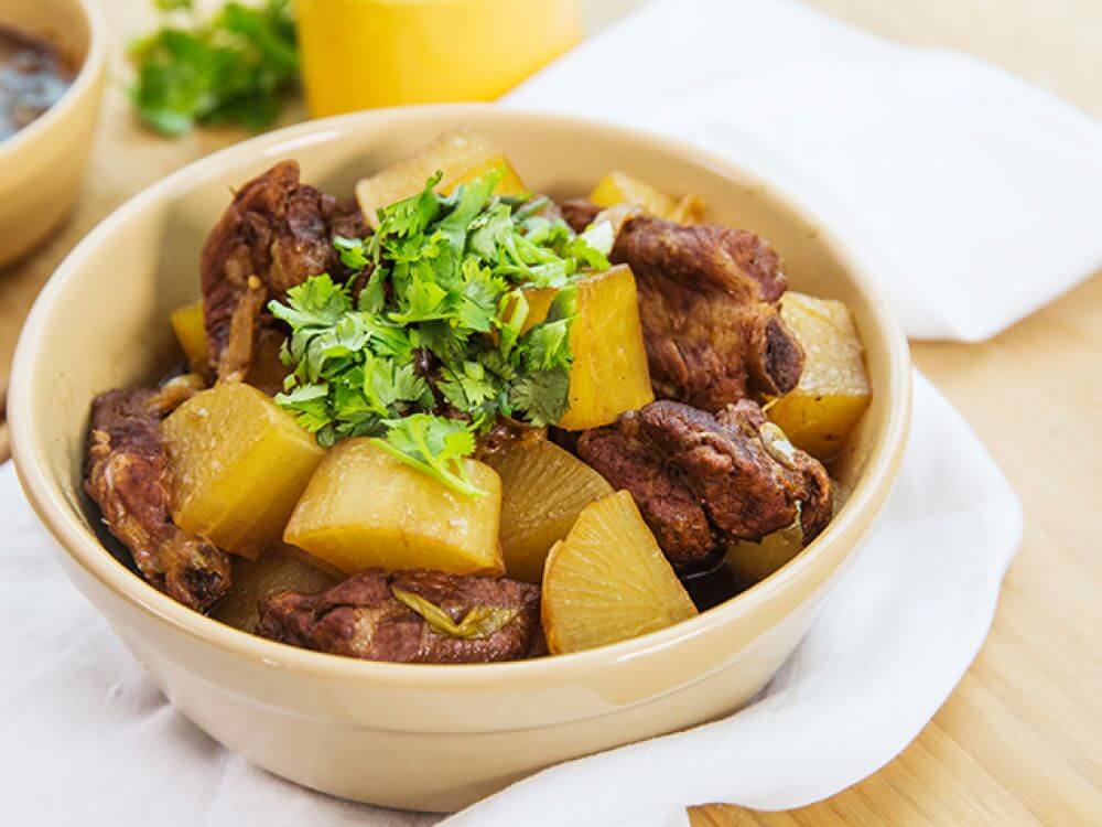 Sườn om củ cải trắng, tỏi tây ngon miệng đưa cơm 53 Sườn om củ cải trắng, tỏi tây ngon miệng đưa cơm 25