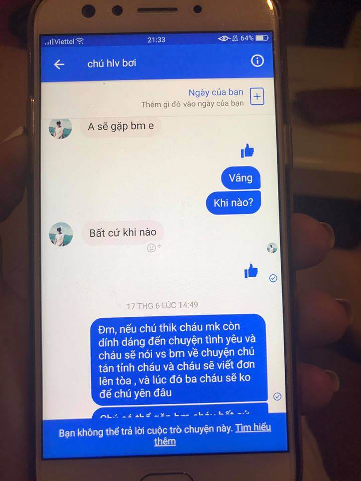 Thầy giáo 30 tuổi nhắn tin gạ tình nữ sinh lớp 6 45 Thầy giáo 30 tuổi nhắn tin gạ tình nữ sinh lớp 6 17