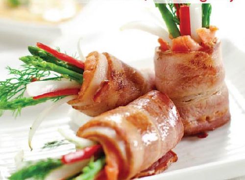 Thịt heo xông khói cuộn măng tây ngon ngất ngây 37 Thịt heo xông khói